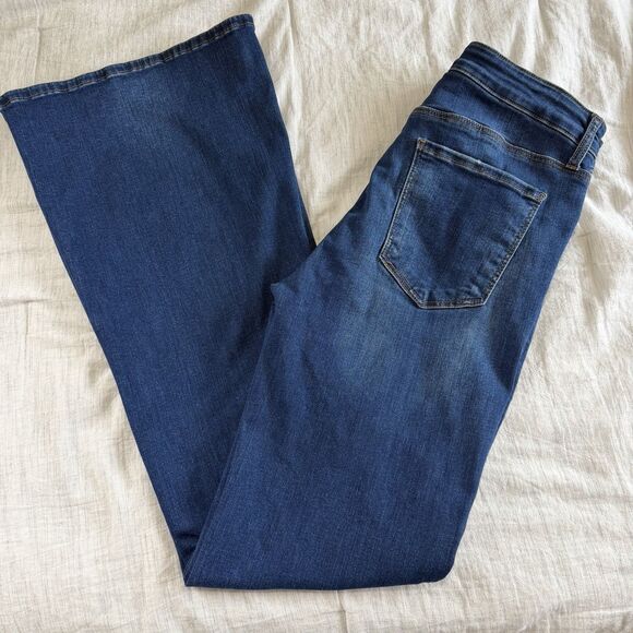 KUT From The Kloth Women Size 10 Blue Ana Fab Ab Super Flare High Rise Jeans - Picture 16 of 16